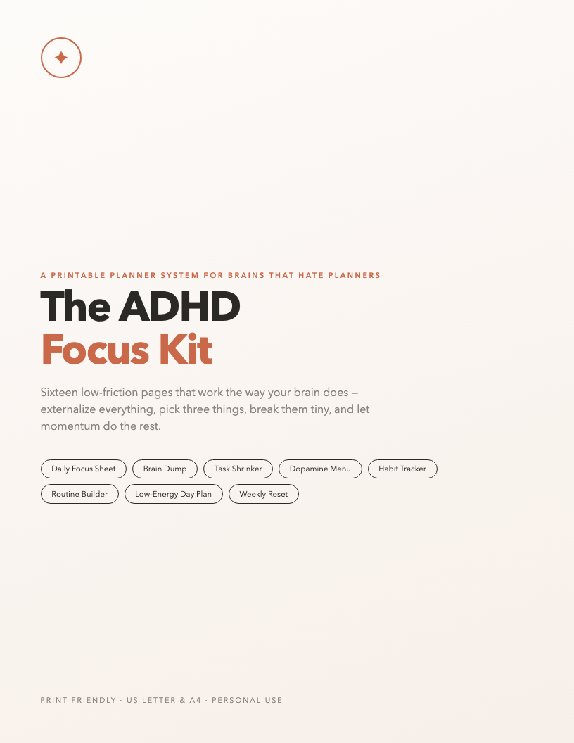 The ADHD Focus Kit cover